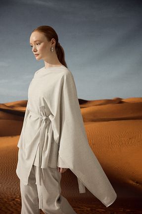 تونیک طوسی بافتنی KUAD - کد 870888790