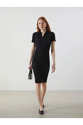 لباس مشکی زنانه بافتنی LC Waikiki - کد 933551869