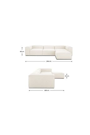 ست گوشه ای سفید Keten Home - کد 794359207