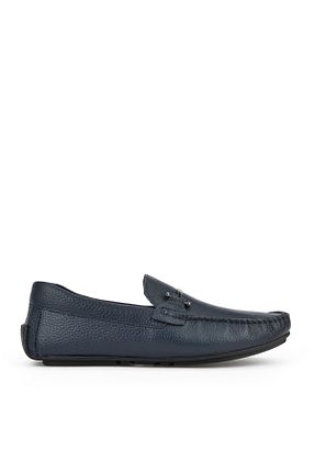 کفش کژوال سرمه ای مردانه چرم خالص Ziya - کد 933595182