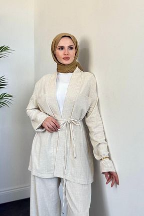 ست بالاتنه و پائین تنه حجاب زنانه 3/4 Boy MERVEN AKYÜZ - کد 933608527