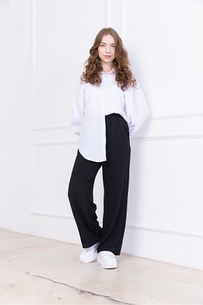 شلوار مشکی زنانه پارچه Butik - کد 933660853