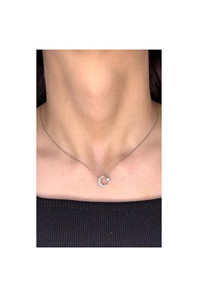 گردنبند نقره زرد زنانه 925 عیار IRIS - کد 933664816