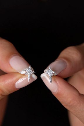 گوشواره نقره زنانه 925 عیار Elika Silver - کد 322288067