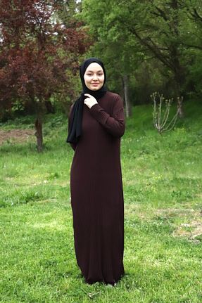 لباس قهوه ای زنانه بافتنی ilmek - کد 934345508