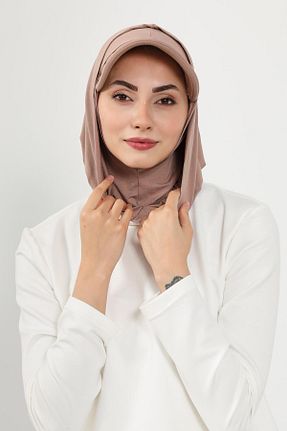 کلاه شنای حجاب قهوه ای زنانه Aisha