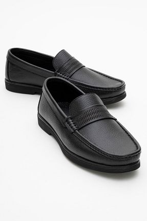 کفش کلاسیک مشکی مردانه چرم خالص maximoda - کد 933688820