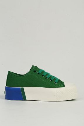 کفش اسنیکر رنگی زنانه بند دار Benetton - کد 933715127