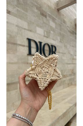 کیف دستی بژ حصیر Merve Bayraktar - کد 926761491