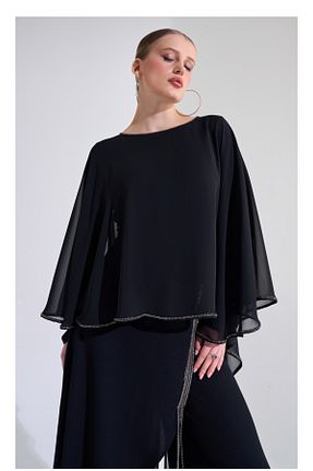 ست بالاتنه و پائین تنه مشکی زنانه بافتنی TDEE - کد 933697159