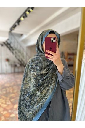 شال طوسی زنانه پنبه ای Neva - کد 933725186