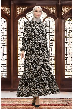 لباس حجاب مشکی Relaxed sefamerve - کد 917806192