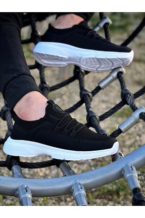 کفش اسنیکر مشکی مردانه بند دار E SPORT - کد 929073247