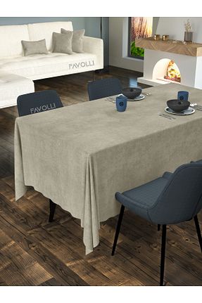 رومیزی بژ پلی استر FAVOLLİ - کد 364468169