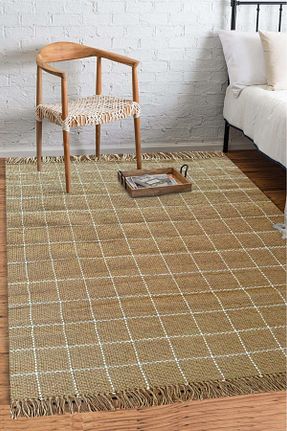 گلیم بژ Jüt Rugs Modern Halı - کد 933722457