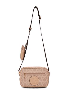 کیف پستچی بژ زنانه چرم مصنوعی U.S. Polo Assn. - کد 933865770