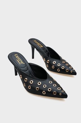 دمپائی مشکی زنانه چرم مصنوعی Capone Outfitters - کد 933761916