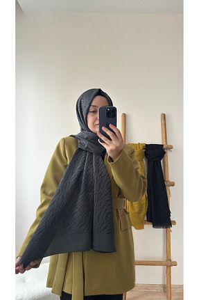 شال طوسی زنانه پنبه ای VALOR - کد 933769585