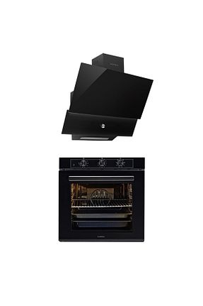 ست هود و اجاق گاز سفید گارانتی نمایندگی رسمی Luxell - کد 933794535