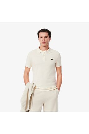 پولوشرت بژ مردانه پنبه ای Lacoste - کد 660425357