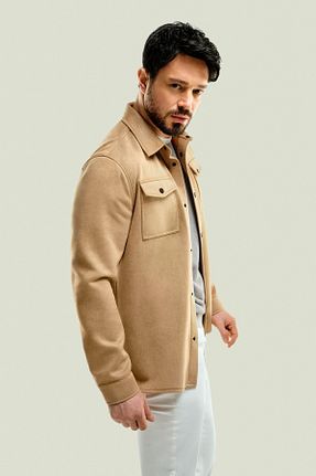 پیراهن بژ مردانه یقه کلاسیک Avva - کد 817767470