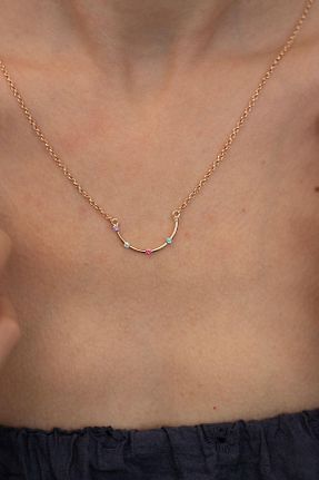 گردنبند نقره صورتی زنانه 925 عیار Ninova Silver - کد 933764144