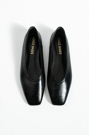 بابت مشکی زنانه چرم لاکی Gökçe Shoes - کد 933801319