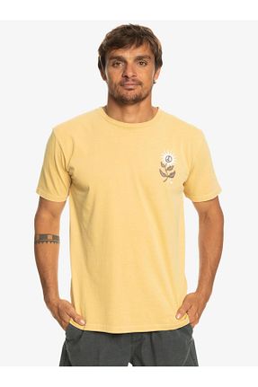 تیشرت اسپرت زرد مردانه Fitted Quiksilver - کد 683441067