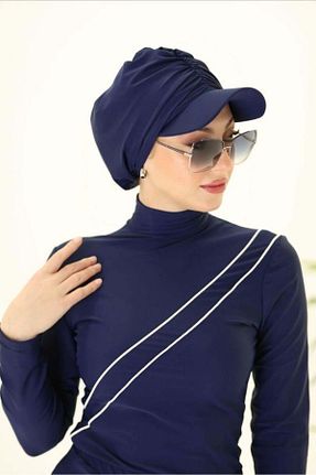 کلاه شنای حجاب سرمه ای زنانه NS Tasarım Tesettür Mayo - کد 814849848