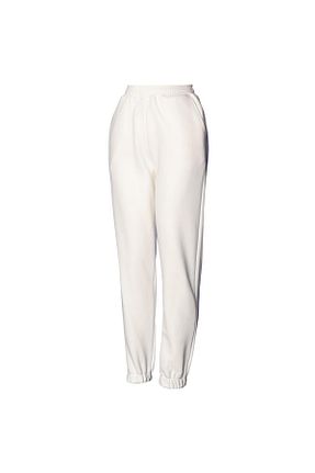 شلوار کرمگن سفید زنانه پاچه کش دار hummel - کد 744748362