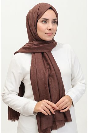 روسری قهوه ای ساده sefamerve - کد 848437764
