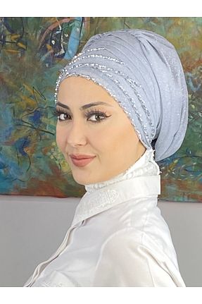 کلاه شنای حجاب آبی زنانه BUTİKAMBAR - کد 934546025