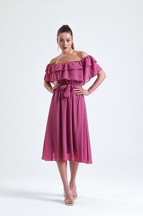 لباس بارداری صورتی زنانه بافتنی MACFLY - کد 87603085