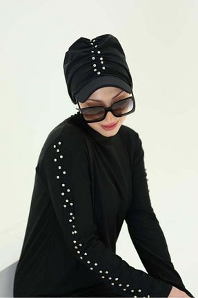 کلاه شنای حجاب مشکی زنانه NS Tasarım Tesettür Mayo - کد 814840675