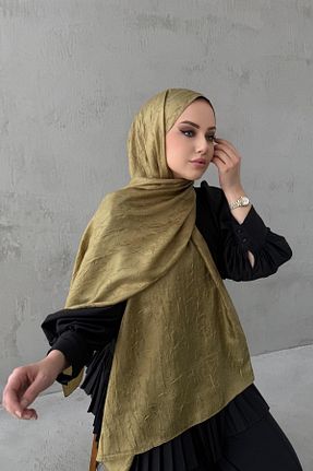 شال سبز زنانه ابریشم Byedauzunlar - کد 933866591