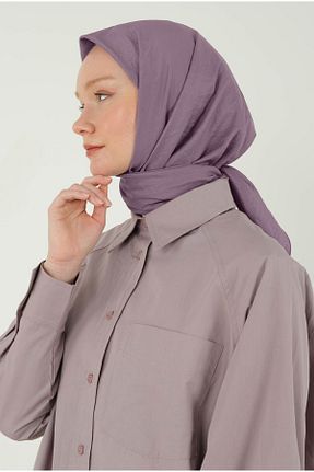 روسری بنفش پلی استر HEQA - کد 933901487