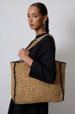 کیف دستی قهوه ای سایز متوسط Touche Prive - کد 933881370