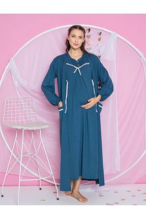 ربدوشام بارداری آبی زنانه پلی استر JENİKA - کد 933878008