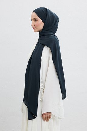 شال طوسی زنانه کرپ Qef - کد 933880886