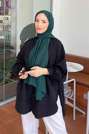 شال سبز زنانه پنبه ای lamelif - کد 933899879