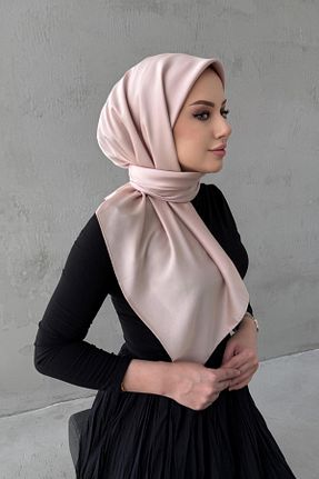 شال بژ زنانه ابریشم Byedauzunlar - کد 933900951