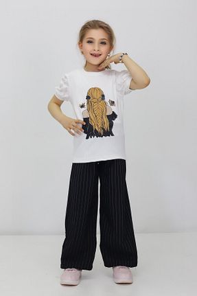 ست بالاتنه و پائین تنه مشکی بچه گانه بافت RAPİDO LİFE - کد 934692258