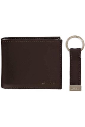 کیف پول قهوه ای مردانه ابعاد کوچک Calvin Klein - کد 135669850