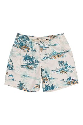 شلوارک ساحلی سفید مردانه بافتنی Quiksilver - کد 820642459