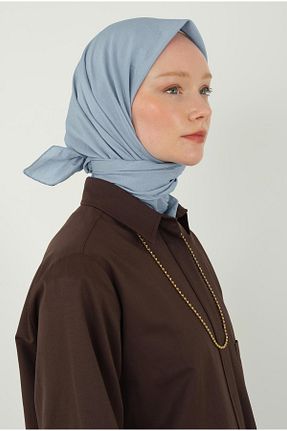 روسری آبی پلی استر HEQA - کد 933901278