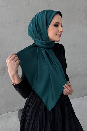 شال خاکی زنانه ابریشم Byedauzunlar - کد 933902604