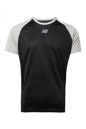 تیشرت اسپرت مشکی مردانه Fitted New Balance - کد 835189874