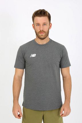 تیشرت اسپرت طوسی مردانه Fitted New Balance - کد 860249422