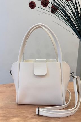 کیف دوشی سفید زنانه پارچه ای soft collection - کد 933965490
