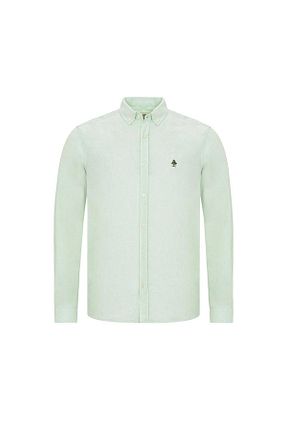 پیراهن سبز مردانه Fitted ROUTEFIELD - کد 282173556